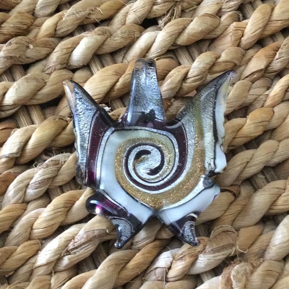 Brand new butterfly pendant artisan Murano glass - Picture 3 of 4
